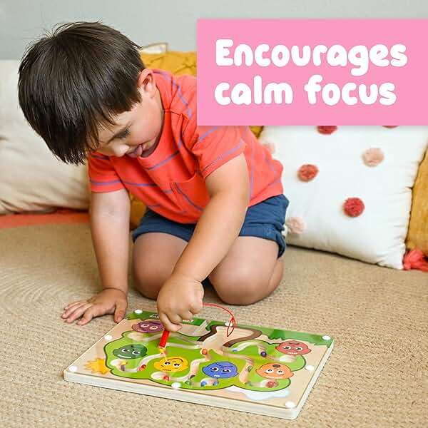 Spark & Wow Magnetic Maze | My Emotions Tree | Magnet Board for Toddlers | 6 Feelings & Colors | Ages 18m+ | Emotional Regulation Tools for Kids - Image 4