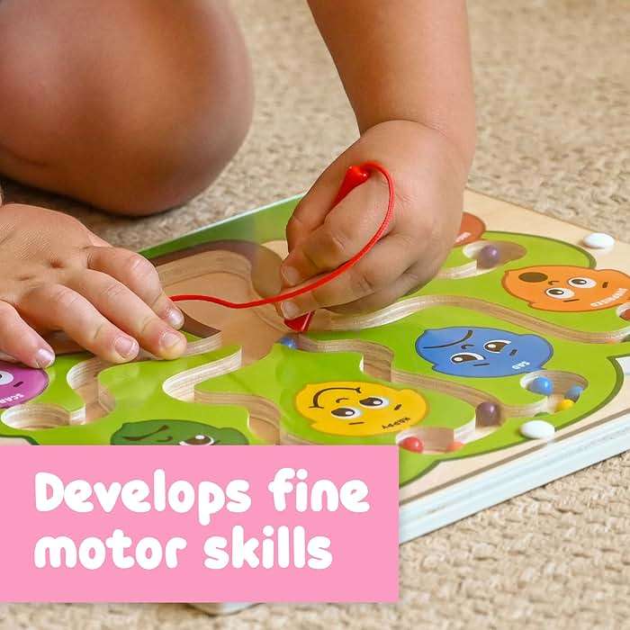 Spark & Wow Magnetic Maze | My Emotions Tree | Magnet Board for Toddlers | 6 Feelings & Colors | Ages 18m+ | Emotional Regulation Tools for Kids - Image 6