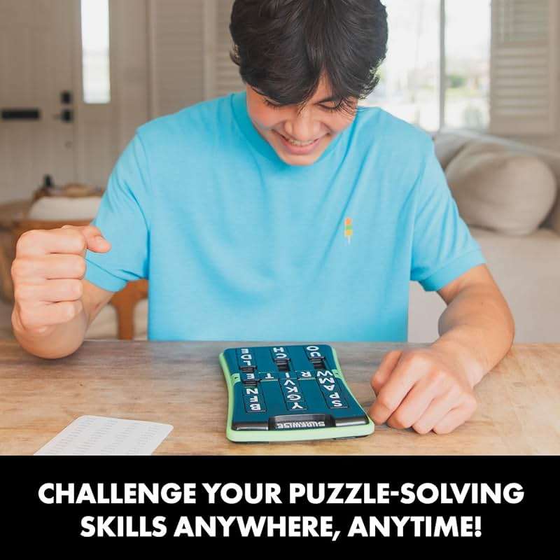 Educational Insights Slidewise - Word Games and Brain Teaser Puzzles for Kids 8-12, Kids Slide Puzzle Game, Travel Size Handheld Games, Single Player Brain Teasers for Adults, Teens, and Children - Image 4