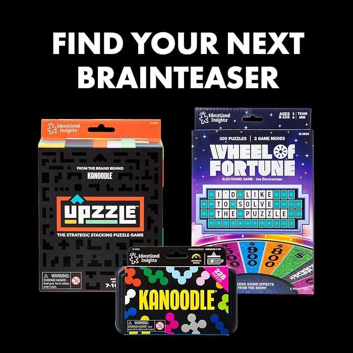Educational Insights Slidewise - Word Games and Brain Teaser Puzzles for Kids 8-12, Kids Slide Puzzle Game, Travel Size Handheld Games, Single Player Brain Teasers for Adults, Teens, and Children - Image 6
