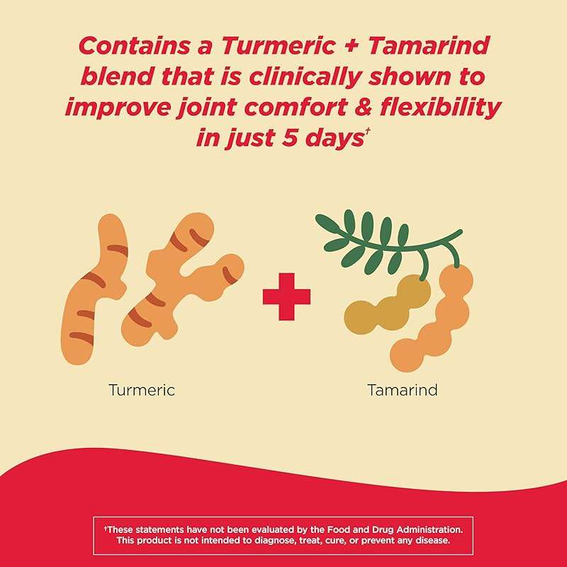 Tylenol Proactive Support* Muscle & Joint Supplements + Stress, Drug Free, Tamarind + Turmeric Supplement and Sceletium Extract to Improve Joint Comfort & Flexibility 30 ct - Image 5