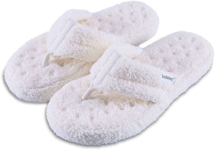 Isotoner Women's Indoor/Outdoor Plush Flip-Flop Slipper with Memory Foam Comfort - Image 3