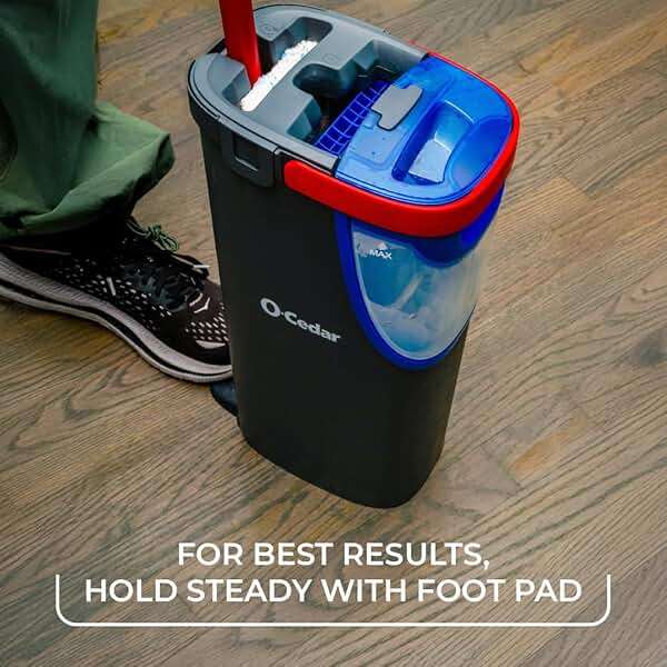 O-Cedar H2prO Flat Mop System | Quick Everyday Cleaning | Dual-Tank Fresh Water System | Machine Washable Reusable Microfiber Mop Pad | Safe on Hardwood, Tile & Vinyl Floors - Image 16