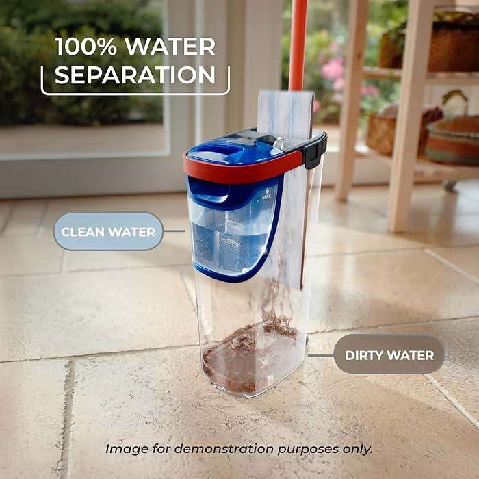 O-Cedar H2prO Flat Mop System | Quick Everyday Cleaning | Dual-Tank Fresh Water System | Machine Washable Reusable Microfiber Mop Pad | Safe on Hardwood, Tile & Vinyl Floors - Image 4