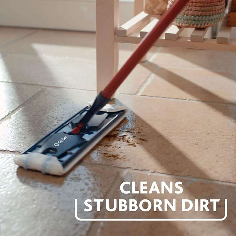 O-Cedar H2prO Flat Mop System | Quick Everyday Cleaning | Dual-Tank Fresh Water System | Machine Washable Reusable Microfiber Mop Pad | Safe on Hardwood, Tile & Vinyl Floors - Image 9