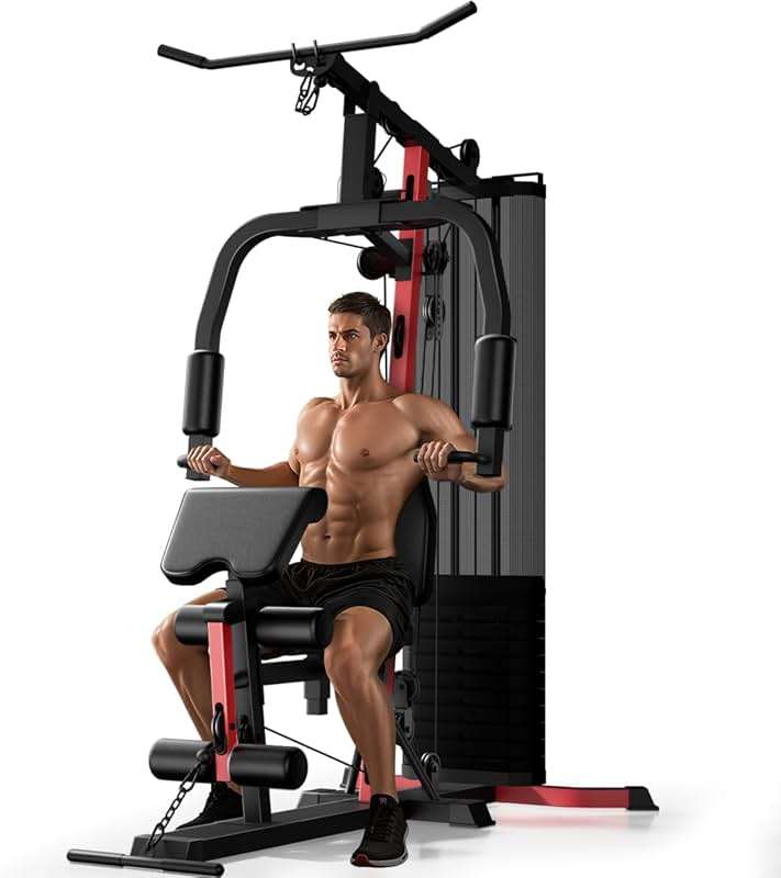 ROBORE Home Gym System with 160LB Weight Stack, Multifunctional All-in-One Workout Station, Full Body Strength Training System - Image 1