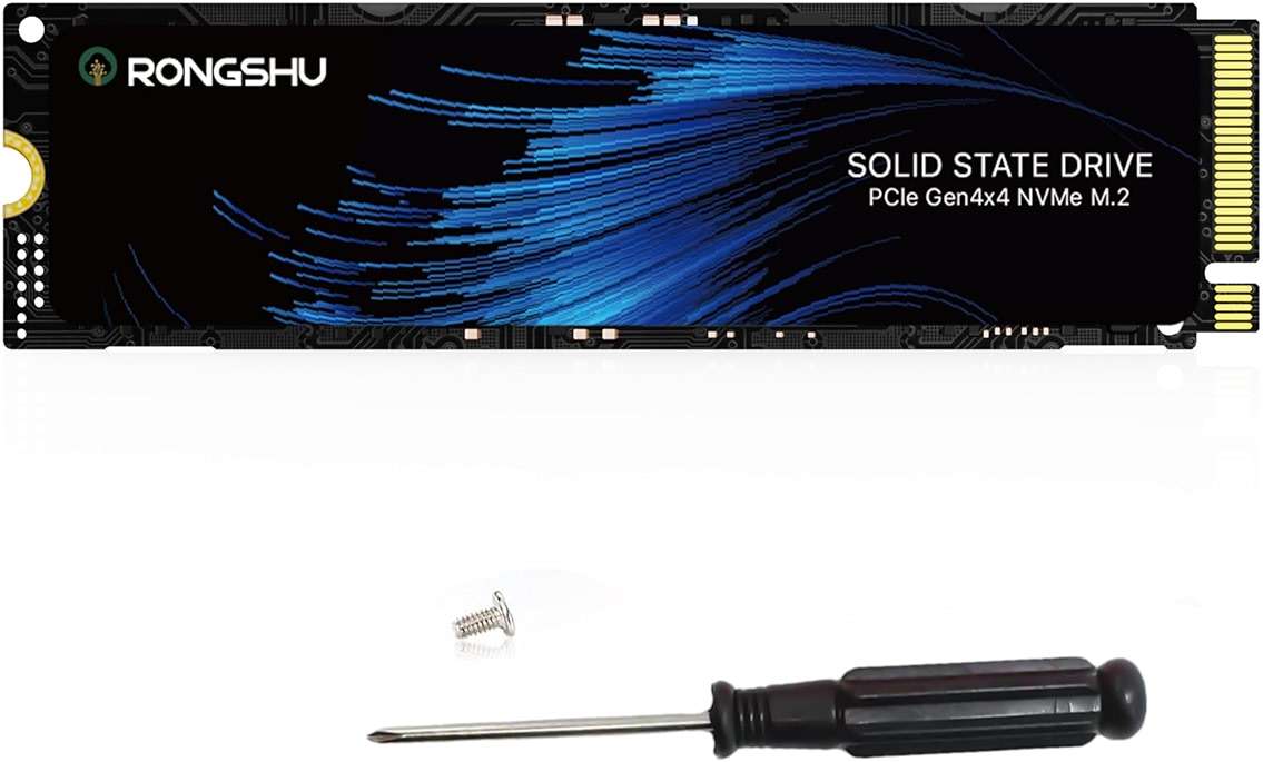 RONGSHU 2TB NVMe SSD M.2 PCIe4.0 Gen 4×4, M.2 2280 Internal Gaming SSD, Seq. Up to 5,100 MB/s, SLC Cache 3D NAND TLC Internal Solid State Drive Compatible with PS5, Laptop, PC Desktops (RP5000) - Image 1