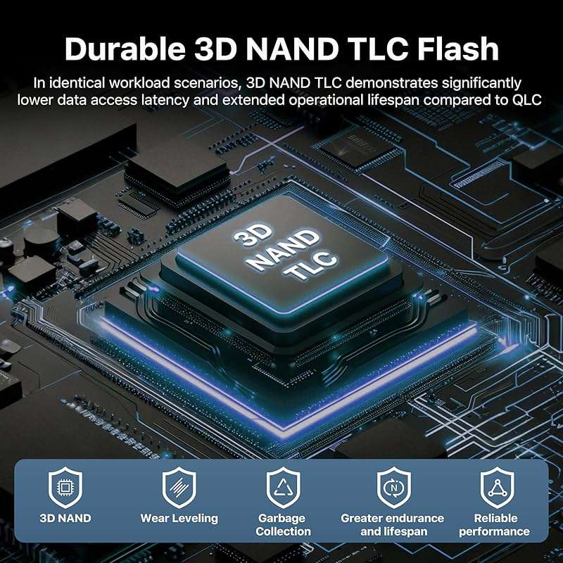 RONGSHU 2TB NVMe SSD M.2 PCIe4.0 Gen 4×4, M.2 2280 Internal Gaming SSD, Seq. Up to 5,100 MB/s, SLC Cache 3D NAND TLC Internal Solid State Drive Compatible with PS5, Laptop, PC Desktops (RP5000) - Image 4