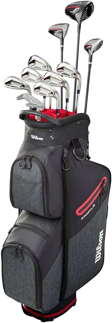 Wilson Senior Profile Complete Golf Set with Cart Bag - Right Hand, Senior, Red/Black/Silver - Image 4