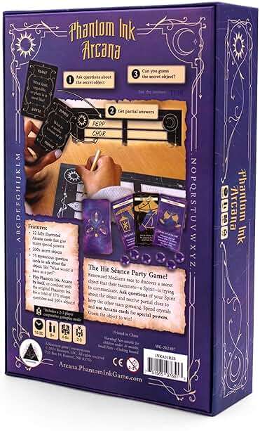 Resonym Games, Phantom Ink: Arcana - A Standalone Expansion to The Deduction Party Game Phantom Ink - for 2 to 8 Players, Ages 8+ - Image 3