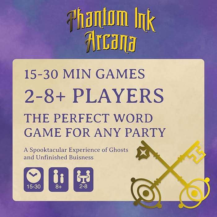 Resonym Games, Phantom Ink: Arcana - A Standalone Expansion to The Deduction Party Game Phantom Ink - for 2 to 8 Players, Ages 8+ - Image 5