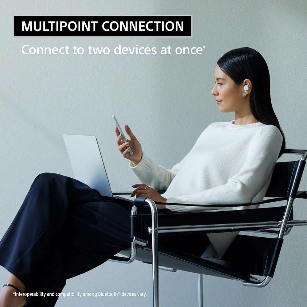 Sony WF-C710N Truly Wireless Noise-Canceling Earbuds with up to 30-Hour Battery Life, Lightweight and Secure, Glass Blue - Image 7