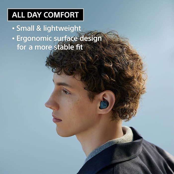 Sony WF-C710N Truly Wireless Noise-Canceling Earbuds with up to 30-Hour Battery Life, Lightweight and Secure, Black - Image 4