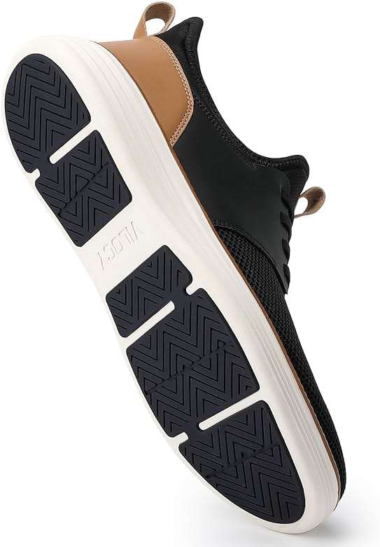 VILOCY Mens Slip On Casual Dress Shoes Hands Free Fashion Sneakers Mesh Tennis Walking Work Shoes Comfortable Breathable Lightweight Non Slip - Image 2