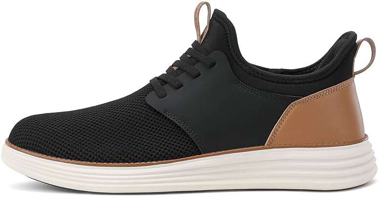 VILOCY Mens Slip On Casual Dress Shoes Hands Free Fashion Sneakers Mesh Tennis Walking Work Shoes Comfortable Breathable Lightweight Non Slip - Image 4