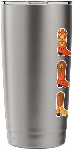 Retro Cowhide Riding Coors Cowboys Western Country Rodeo Stainless Steel Insulated Tumbler - Image 5