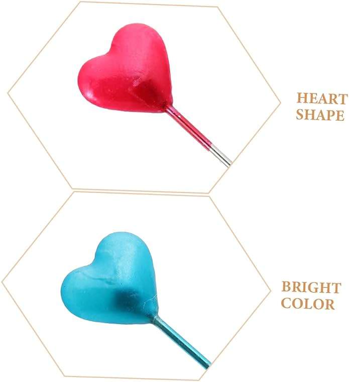 ULDIGI 216pcs Heart Shaped Pearl Head Pins Quilting Sewing Pins with Heart Heads Corsage Making DIY Jewelry Craft Positioning Needles - Image 3