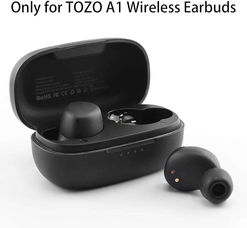 NANLANFAN Replacement Foam Ear Tips for TOZO A1 Wireless Earbuds, Ultimate Comfort, 3 Pairs (S/M/L) - Image 2