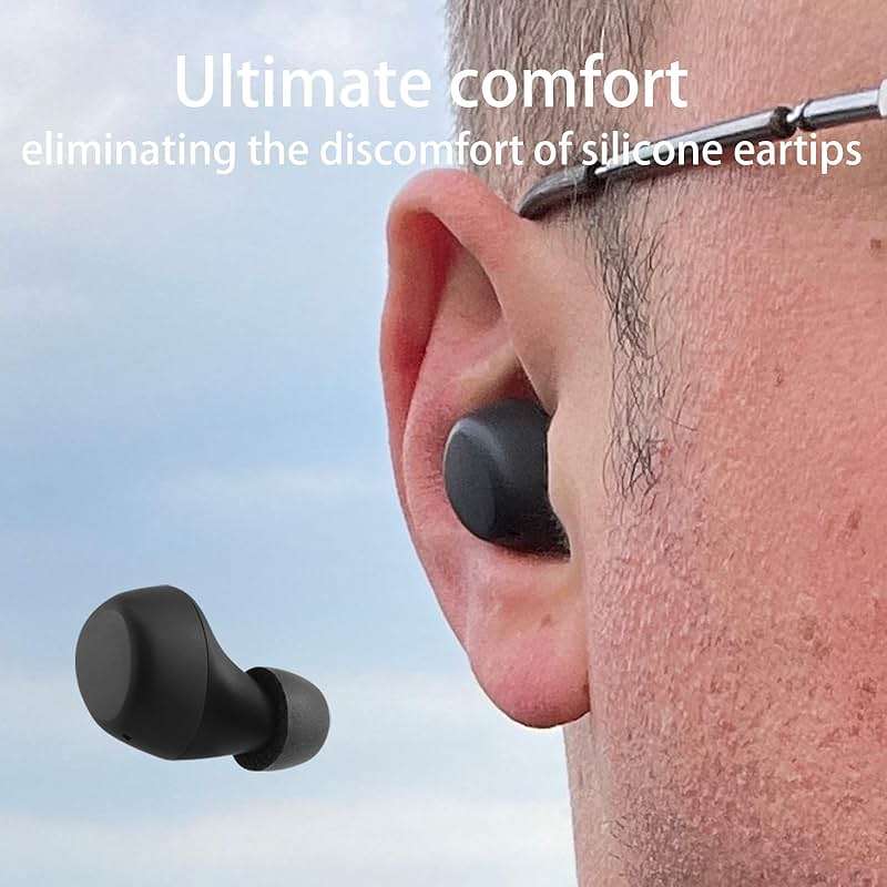 NANLANFAN Replacement Foam Ear Tips for TOZO A1 Wireless Earbuds, Ultimate Comfort, 3 Pairs (S/M/L) - Image 4