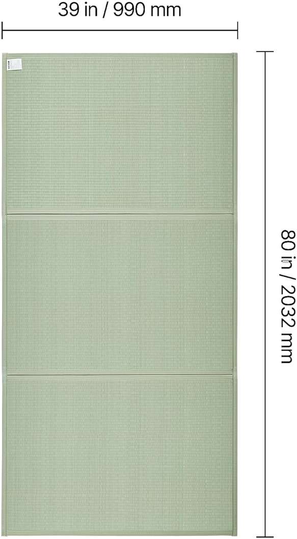 VEVOR Japanese Tatami Mat, Twin XL - 39'' x 80'' Foldable Tatami Mattress, 100% Natural Rush Grass, Floor Mattress with Non-Slip Backing & Natural Rush Scent, Tatami for Sleeping, Meditation, Yoga - Image 3