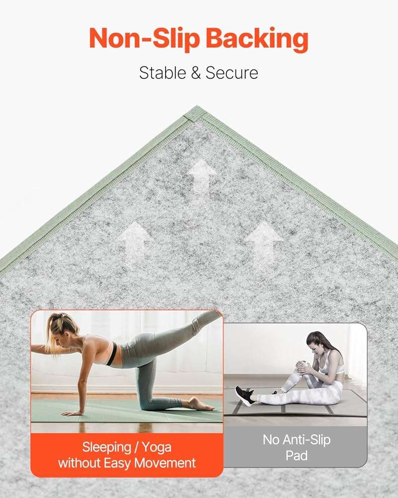 VEVOR Japanese Tatami Mat, Twin XL - 39'' x 80'' Foldable Tatami Mattress, 100% Natural Rush Grass, Floor Mattress with Non-Slip Backing & Natural Rush Scent, Tatami for Sleeping, Meditation, Yoga - Image 5