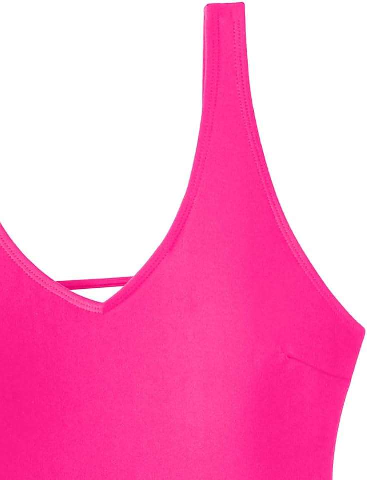 Foxiny Sexy Backless Cheeky High Cut Leg Thong V Neck One Piece Swimsuit - Image 5