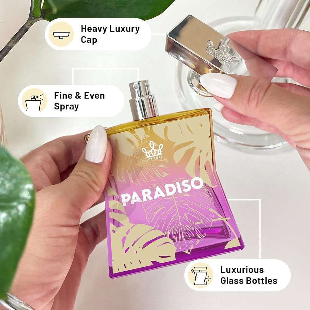 Eternal Fragrance - Eternal Paradiso - Inspired by Delina - 3.4 oz (100ml) - Eau de Parfum - Vegan - Clean Ingredients - Perfume for Women - 2000 sprays per bottle - Image 5