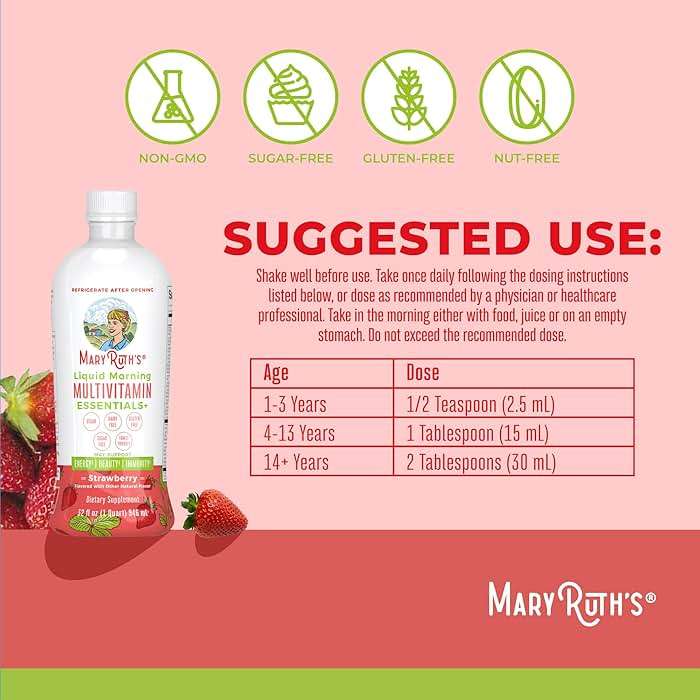 MaryRuth's Liquid Morning Multivitamin (Strawberry) & Liquid Nighttime Multimineral (Coconut, 15oz) | Clean Label Project Verified® | Vegan Vitamins for Energy, Bedtime Routine, & Overall Health - Image 5