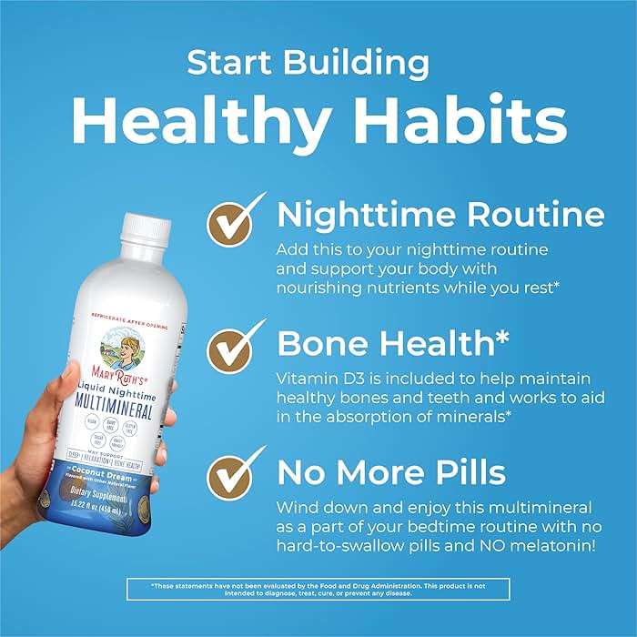 MaryRuth's Liquid Morning Multivitamin (Strawberry) & Liquid Nighttime Multimineral (Coconut, 15oz) | Clean Label Project Verified® | Vegan Vitamins for Energy, Bedtime Routine, & Overall Health - Image 8