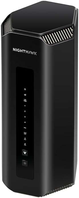 NETGEAR Nighthawk Tri-Band WiFi 7 Router (RS700S) - Security Features, BE19000 Wireless Speed (up to 19Gbps) – 10 Gig Internet Port - Covers up to 3,500 sq. ft., 200 Devices (Renewed) - Image 1