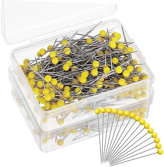 KALLORY Versatile Glass Head Pins 500 Straight Pins for Jewelry Making Dressmaking Crafts - Image 1