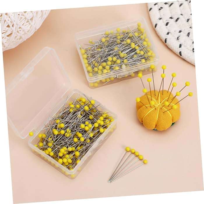 KALLORY Versatile Glass Head Pins 500 Straight Pins for Jewelry Making Dressmaking Crafts - Image 2