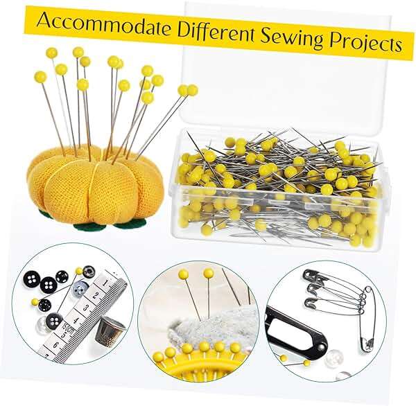 KALLORY Versatile Glass Head Pins 500 Straight Pins for Jewelry Making Dressmaking Crafts - Image 9