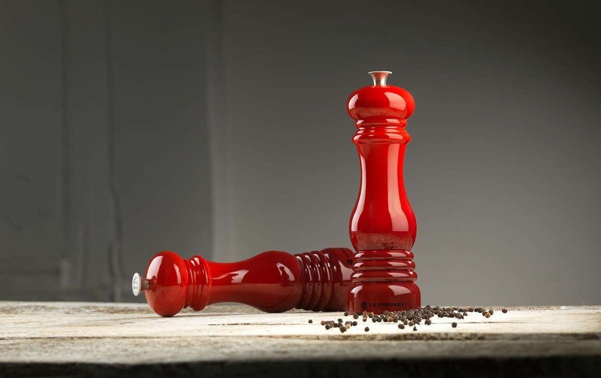 Le Creuset Salt and Pepper Mill Set 8-Inch, White - Image 2