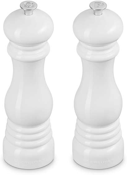 Le Creuset Salt and Pepper Mill Set 8-Inch, White - Image 3