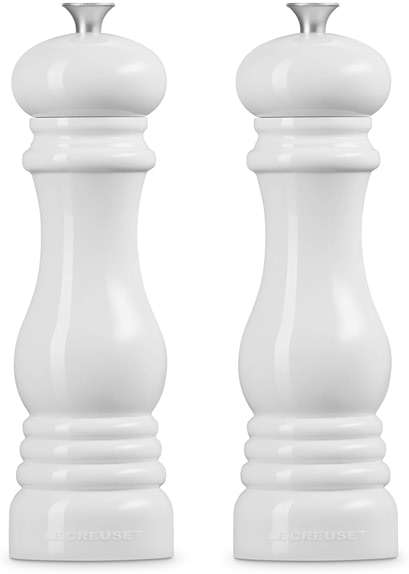 Le Creuset Salt and Pepper Mill Set 8-Inch, White - Image 4