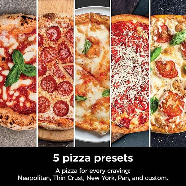 Ninja Artisan Electric Outdoor Pizza Oven with Stone | 12-inch Pizza in 3-minutes | 700F Max Temp | 5-in-1 Functionality – Pizza, Bake, Broil, Proof & Warm | Makes Full Meals | Gray | MO201 - Image 5