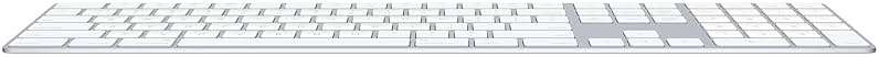 Apple Magic Keyboard with Numeric Keypad: Wireless, Bluetooth, Rechargeable. Works with Mac, iPad, or iPhone; US English - White - Image 2