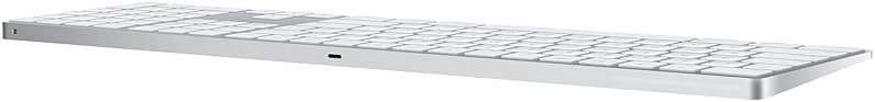 Apple Magic Keyboard with Numeric Keypad: Wireless, Bluetooth, Rechargeable. Works with Mac, iPad, or iPhone; US English - White - Image 3