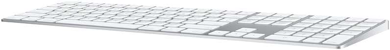 Apple Magic Keyboard with Numeric Keypad: Wireless, Bluetooth, Rechargeable. Works with Mac, iPad, or iPhone; US English - White - Image 4