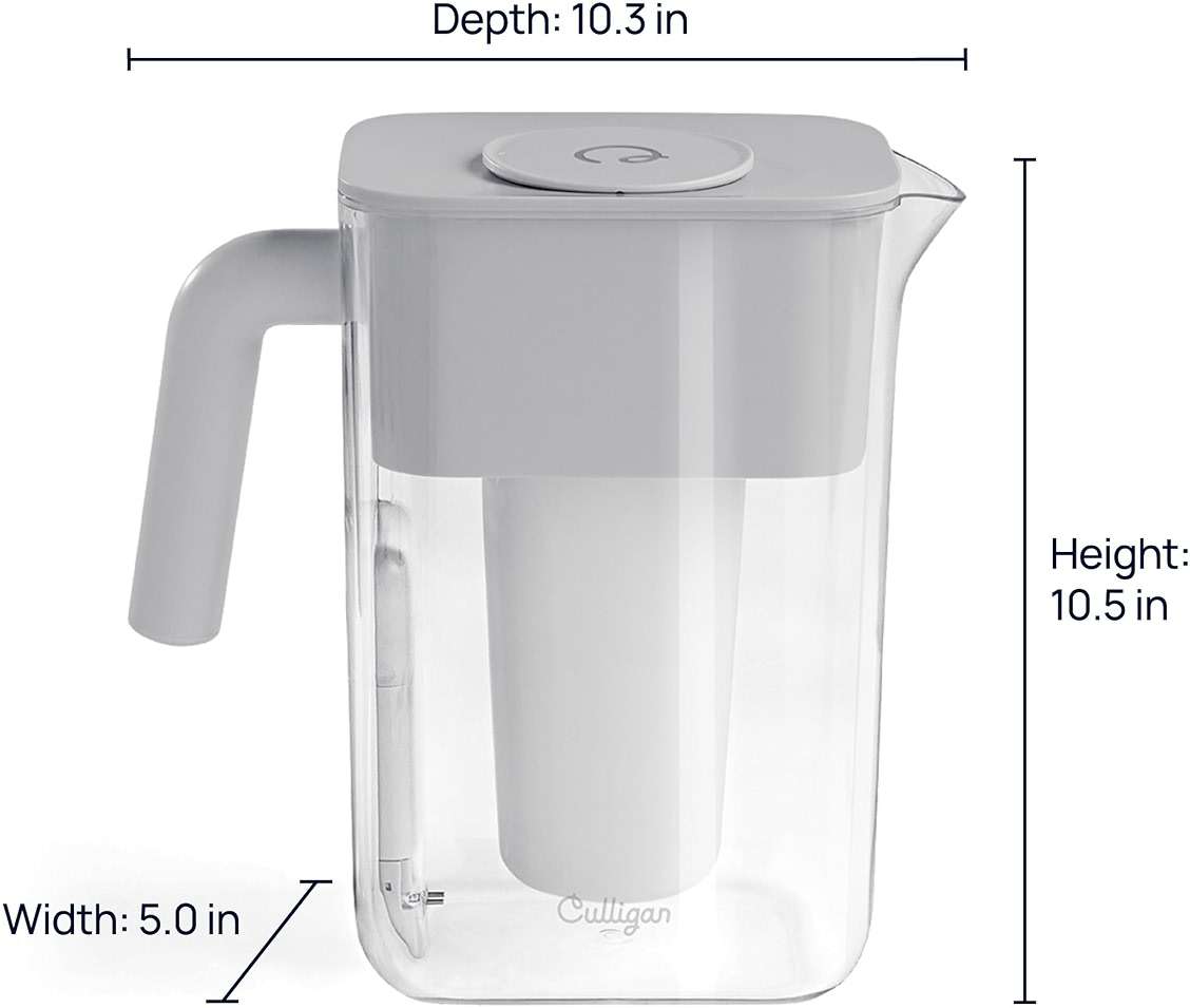 Culligan with ZeroWater Technology 12-Cup Water Filter Pitcher – Includes 5-Stage Advanced Water Filter, IAPMO Certified to Reduce Lead, Total PFAS (Forever Chemicals), Mercury, Fluoride, and Chlorine - Image 11