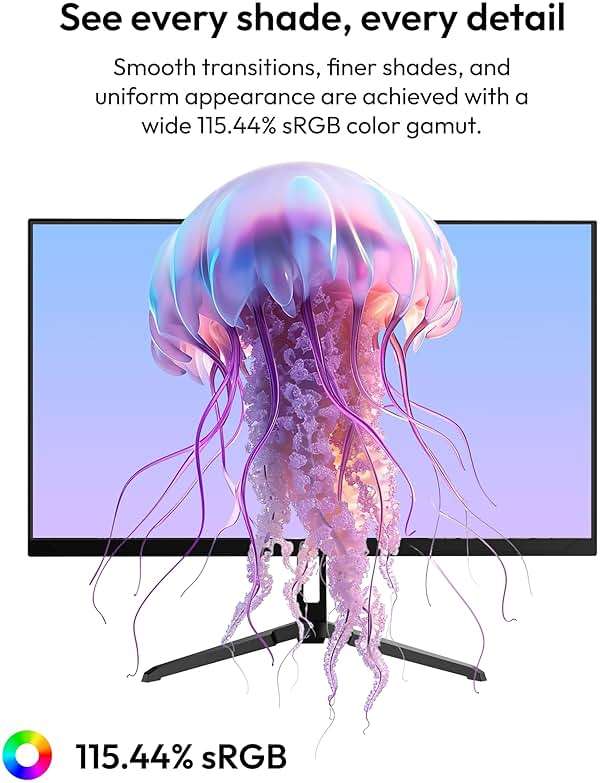 Pixio PX246 Wave 24 inch 120Hz Refresh Rate FHD 1080p Resolution IPS Panel 4ms GTG Response Time Gaming Monitor with Adaptive Sync - Image 6