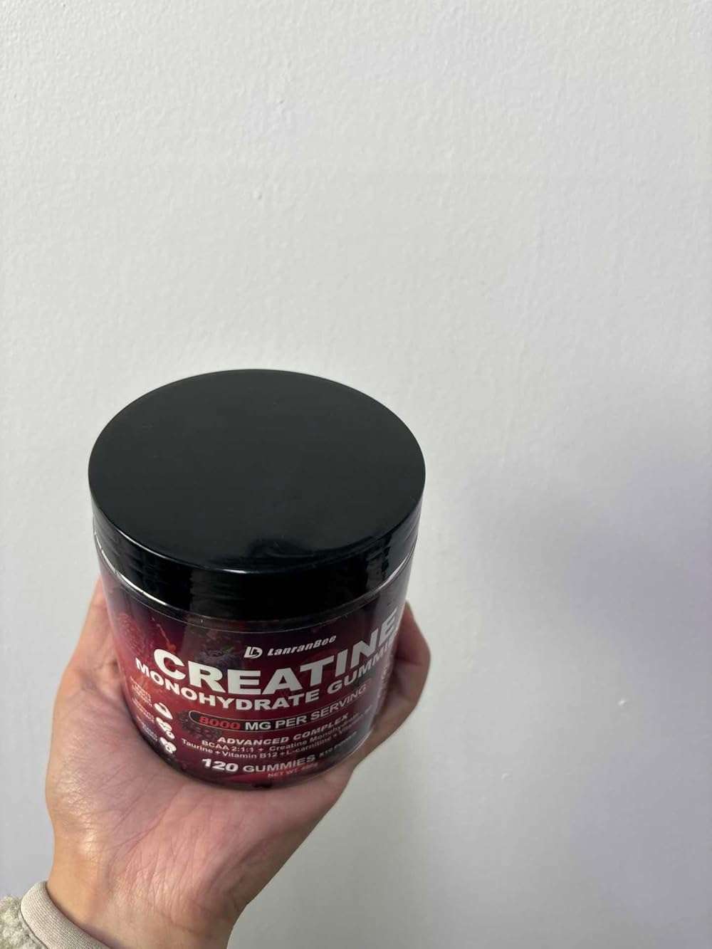 Creatine Monohydrate Gummies for Men & Women with L-Carnitine & Taurine – Pre-Workout Supplement for Muscle Strength, Energy Boost – Sugar Free, Vegan, Berry Flavor, Chewable Gummy 120 Count - Image 9