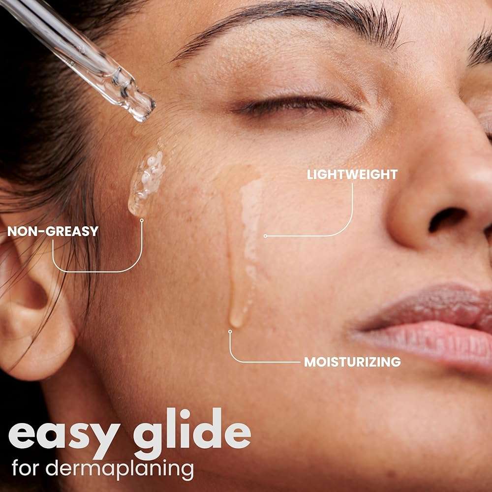Dermaplane Oil for Sensitive Skin - Non Comedogenic Face Shaving Oil for Women - Safe for Acne Prone Skin - Fragrance Free, Natural, Non Greasy, Hydrating for Pre & Post Dermaplaning 2oz by Ouiloe - Image 6