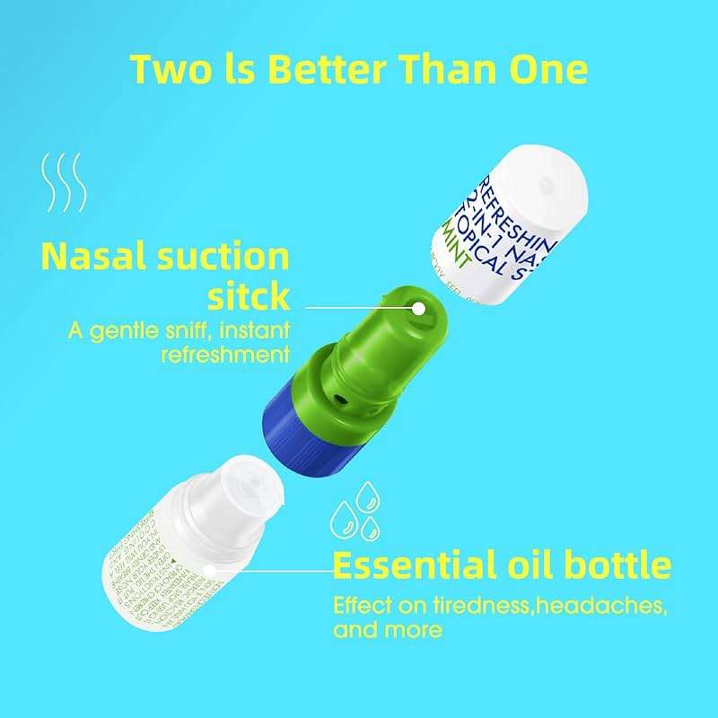 Herb Island 2-in-1 Nasal Stick Inhaler & Essential Oil Topical Rub, Refreshing Nose Inhaler Stick, VapoInhaler Wake Up Stick for Focus & Clear Breathing 5 Pack - Image 2