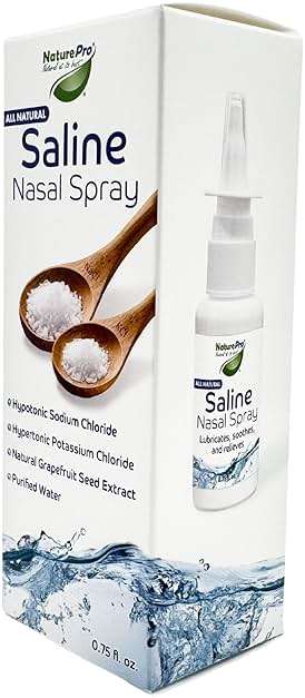 NaturePro All Natural Saline Nasal Spray, 0.75 fl. oz., Kosher, Dual Salt Moisturizing Formula - Image 8