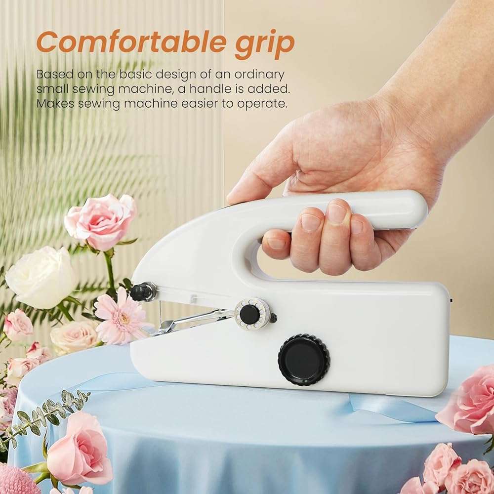 Xamanabu Handheld Sewing Machine for Beginners, Portable Mini Sewing Machine with Two Speed Modes, Easy to Operate and Fast Stitch Suitable for Clothes, Fabrics and Quick Home Repairs - Image 6