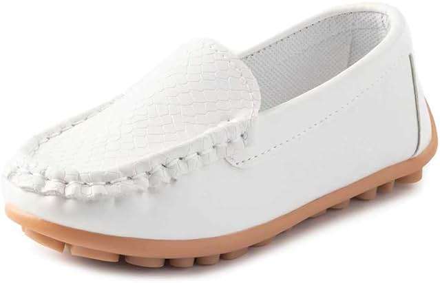 Fudaolee Boys Girls Loafers Dress Flats Slip-On Oxford Casual Moccasins School Walking Boat Shoes(Toddler/Little Kid/Big Kid) - Image 1