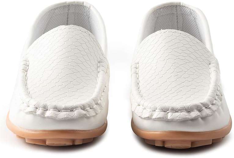 Fudaolee Boys Girls Loafers Dress Flats Slip-On Oxford Casual Moccasins School Walking Boat Shoes(Toddler/Little Kid/Big Kid) - Image 3