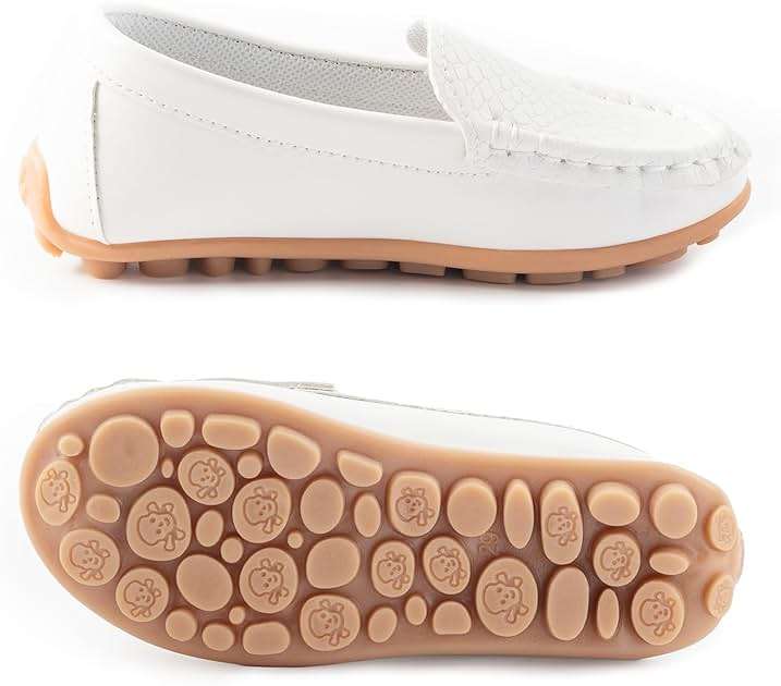 Fudaolee Boys Girls Loafers Dress Flats Slip-On Oxford Casual Moccasins School Walking Boat Shoes(Toddler/Little Kid/Big Kid) - Image 5